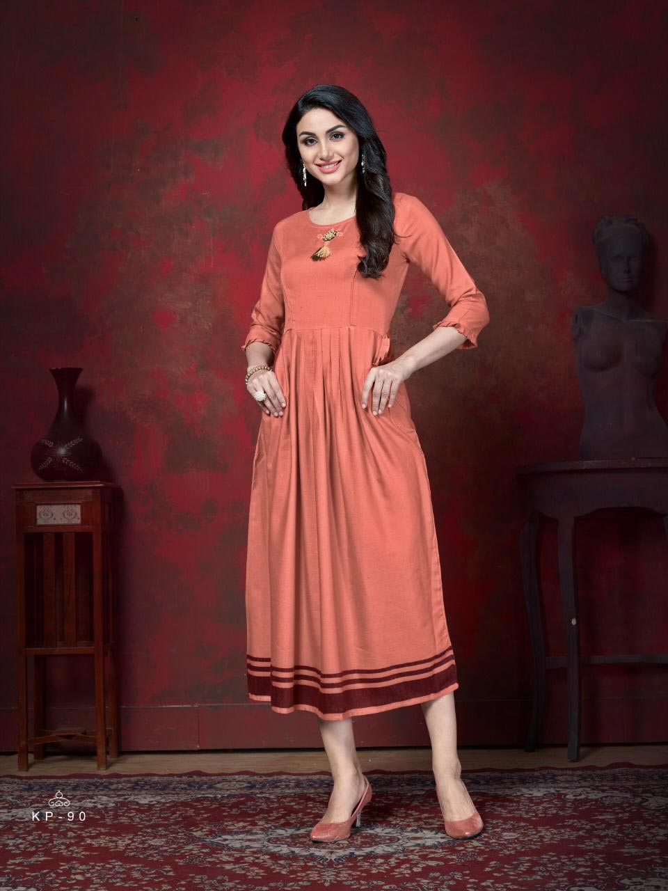 Milky Koi Krisha Cotton Rayon Anarkali Kurti Catalog Milky Koi Krisha Cotton Rayon Anarkali Kurti Catalog